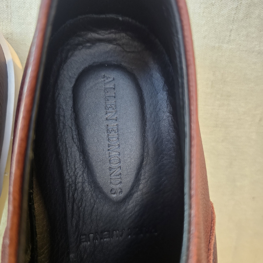 Allen Edmonds Burgundy Leather Casual Shoes - Picture 5 of 6